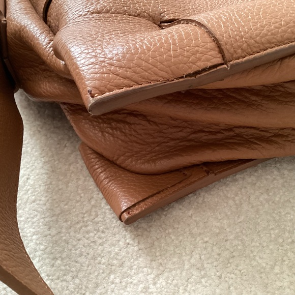 Lia Numa Genuine Leather Made In Italy Ladies Large Tote Basket Weave Pattern - Picture 6 of 15